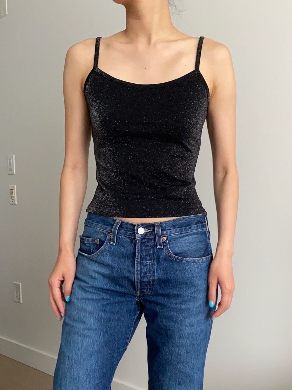 Vintage y2k sparkly tank top